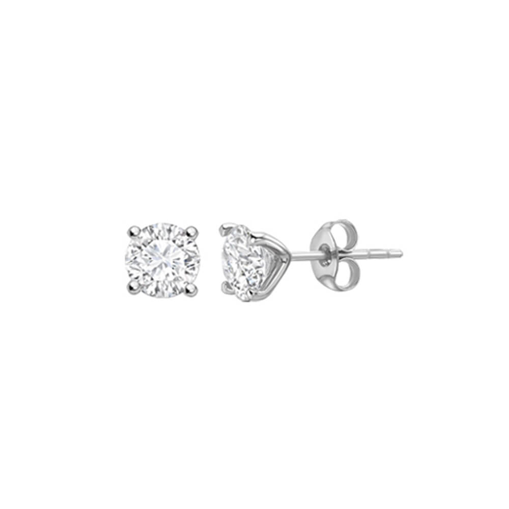 Boucles d'oreilles 18kt avec 0.20cts de diamants naturels - sdu4p0020 - UNISON 18KT