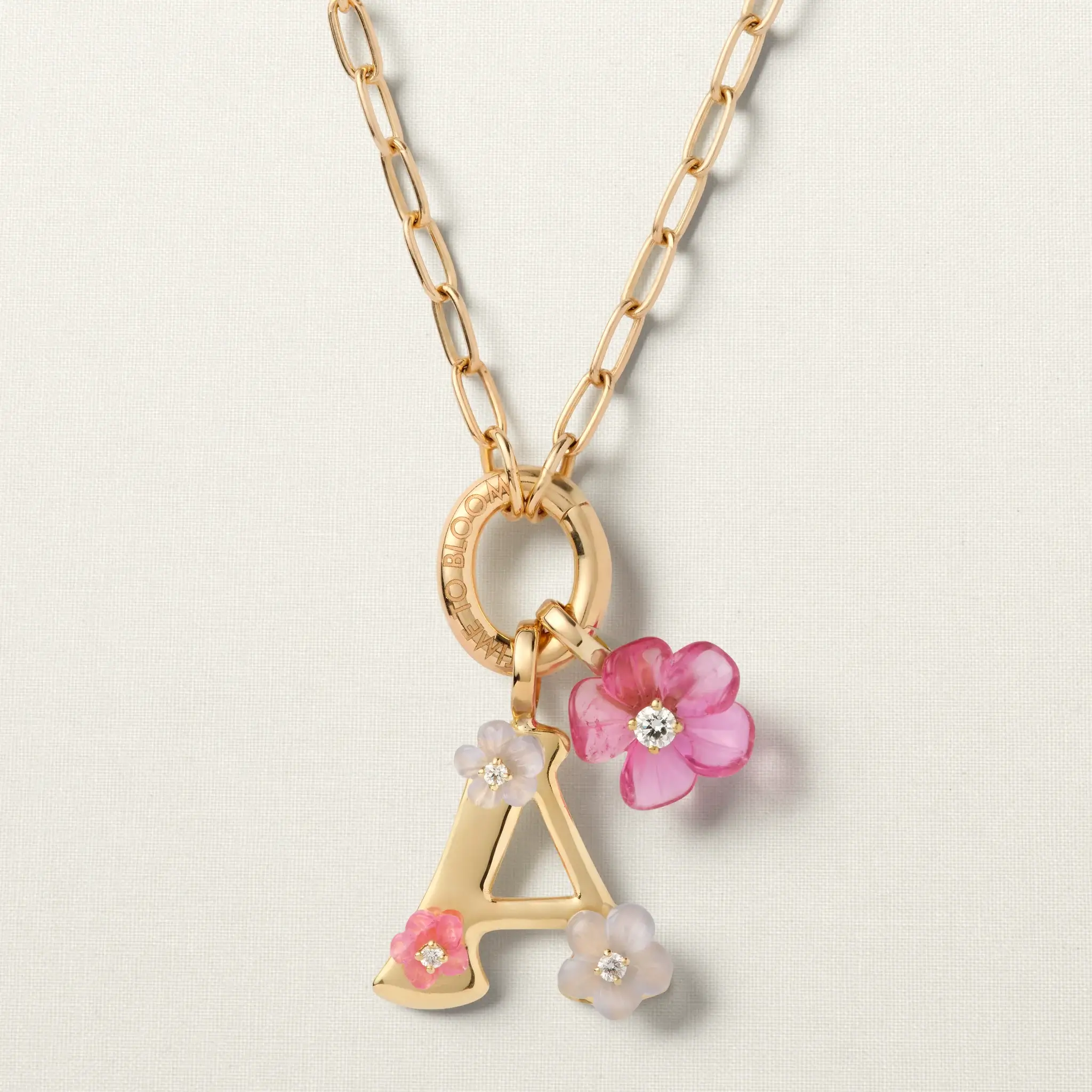Collier pierres taillées à la mains or 14kt - exclusif23 - Nappert Metivier