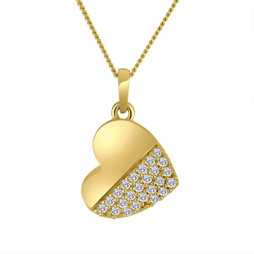 Collier or 10kt et dia. lab. - lxg063p - Beverly Hills Jewellers