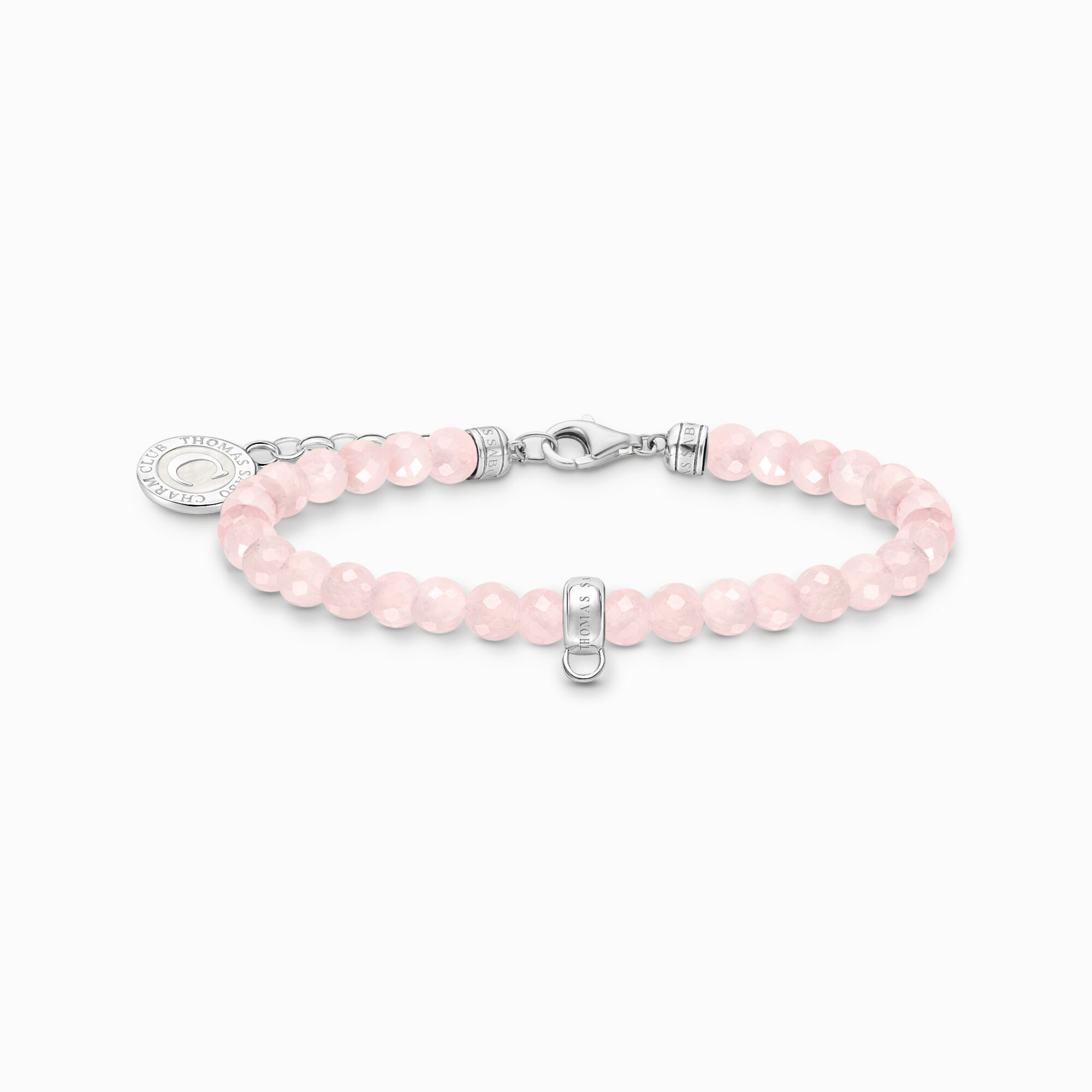 bracelet à charms beads rose et argent - a2141-067-9-l19v - Thomas Sabo