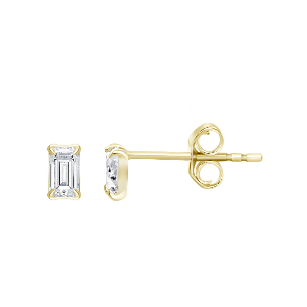 Boucles d'oreilles or 18kt avec 0,36cts de diamants - hke00365b - UNISON 18KT