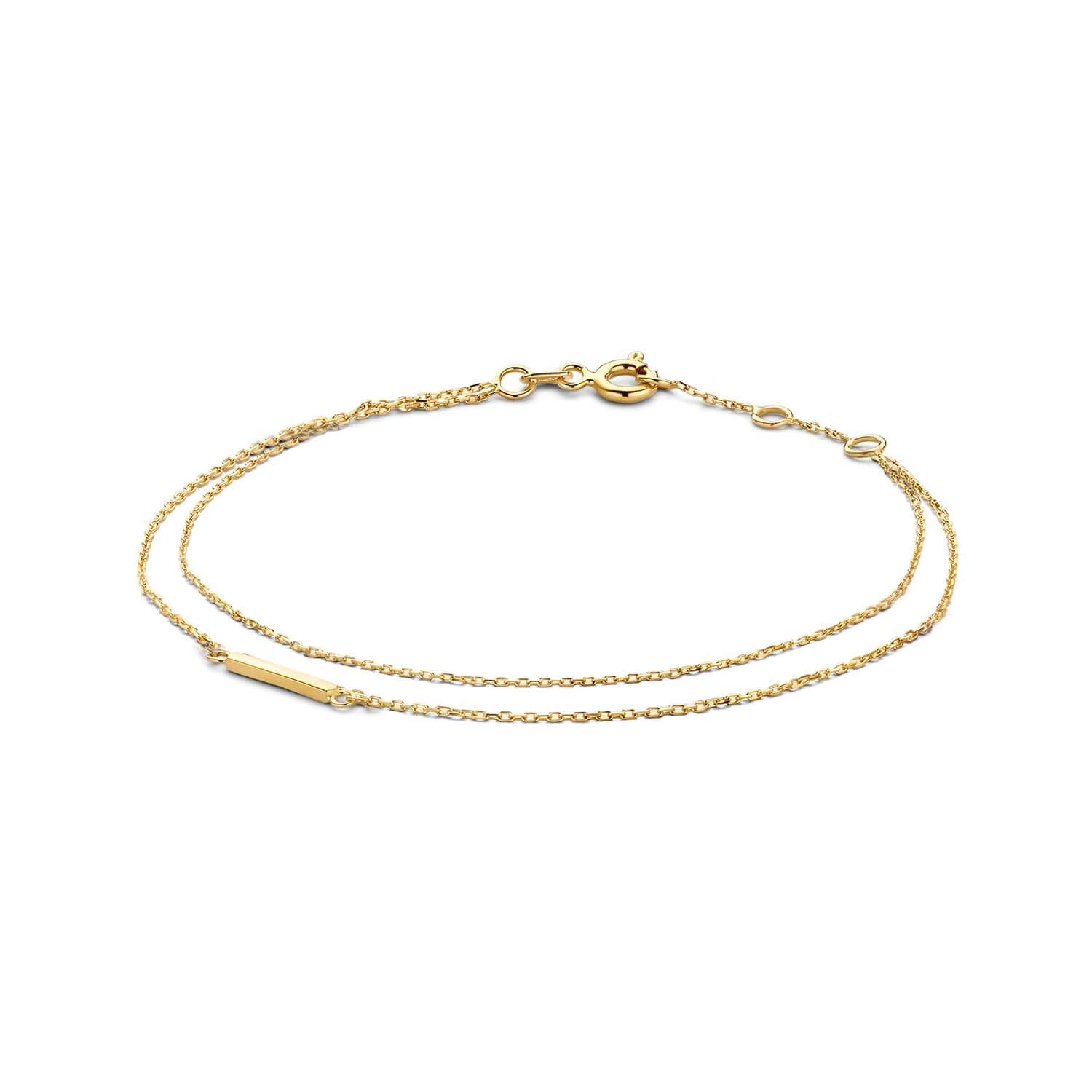 Bracelet Double Trouble - Or 14 carats - jkb20.072 - Jackie 14kt