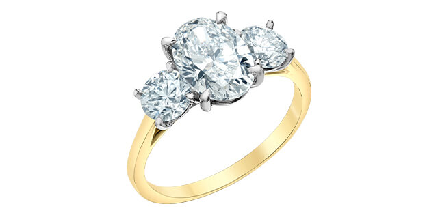 Solitaire or et diamants lab. - 31140yw/300 - Corona Company