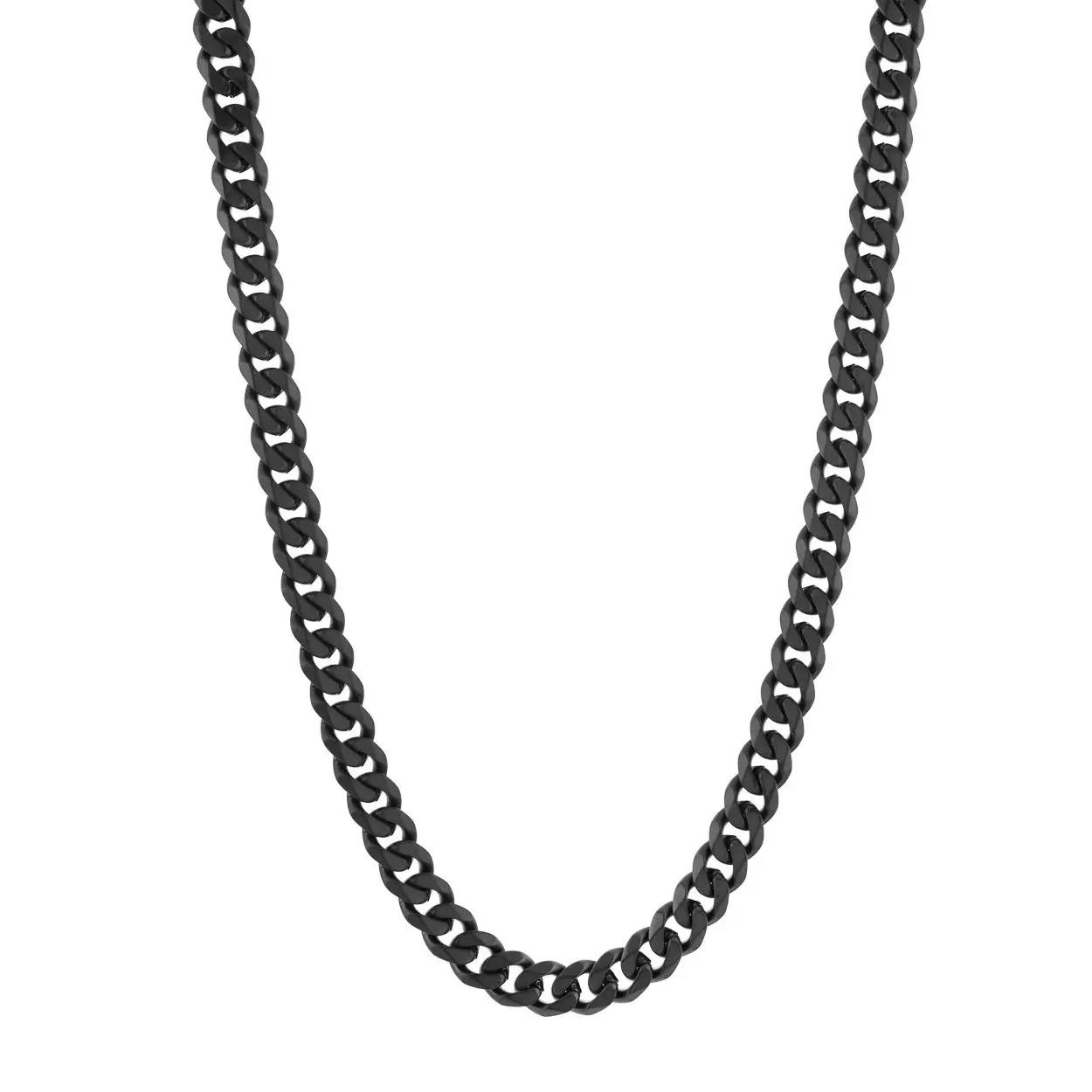 Chaine stainless curb Noir - snb44-20 - 