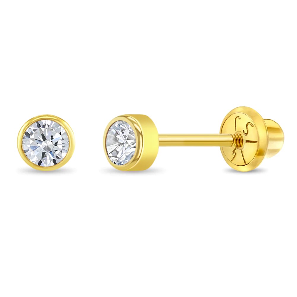 boucles d'oreilles or jaune - yg-03-00022 - In Season