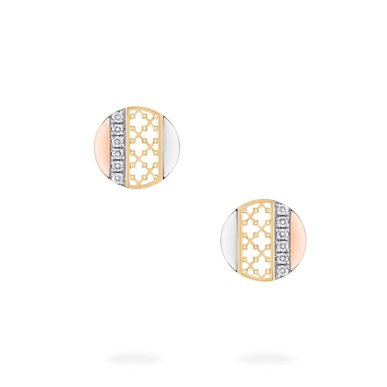 Birks Dare to Dream ® Boucles d'oreilles type disque en diamants, trio d'or - 450016186357 - Birks