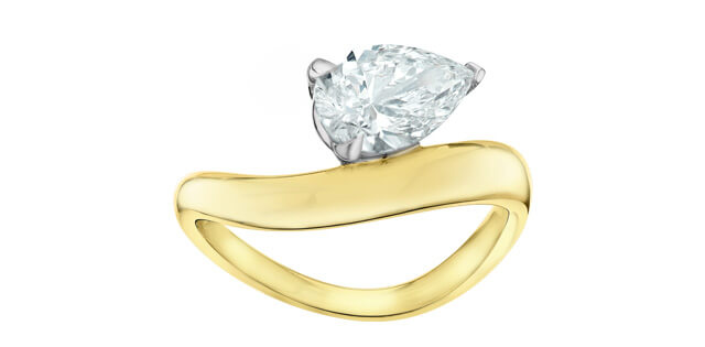 Solitaire en or et diamant lab. - 10228yw/150 - Corona Company