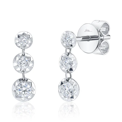 Boucles d'oreilles Shy or 14kt avec 0.25cts de diamants - sc55028741 - 