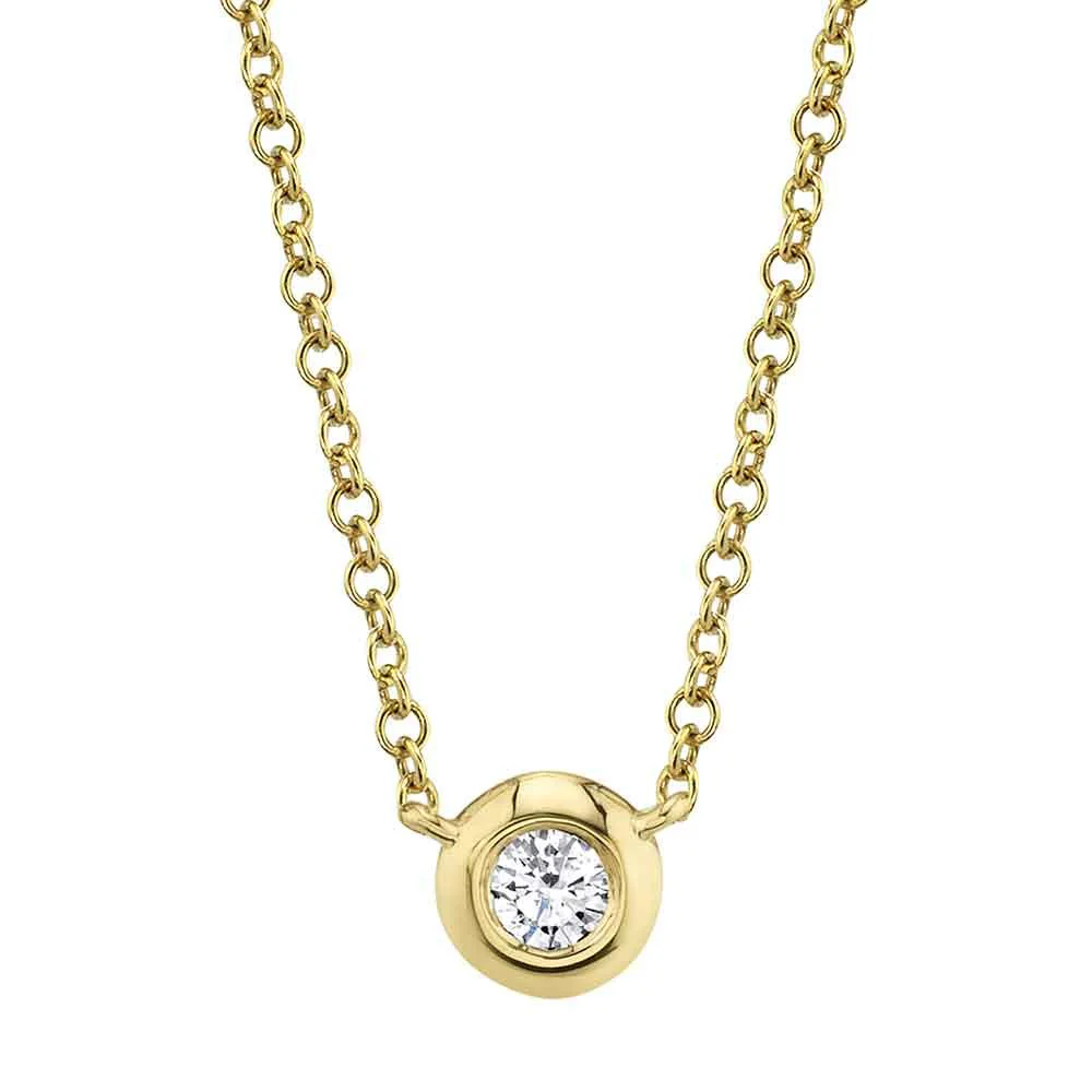 Collier Shy or 14kt avec 0,10cts de diamants - sc55012538 - 
