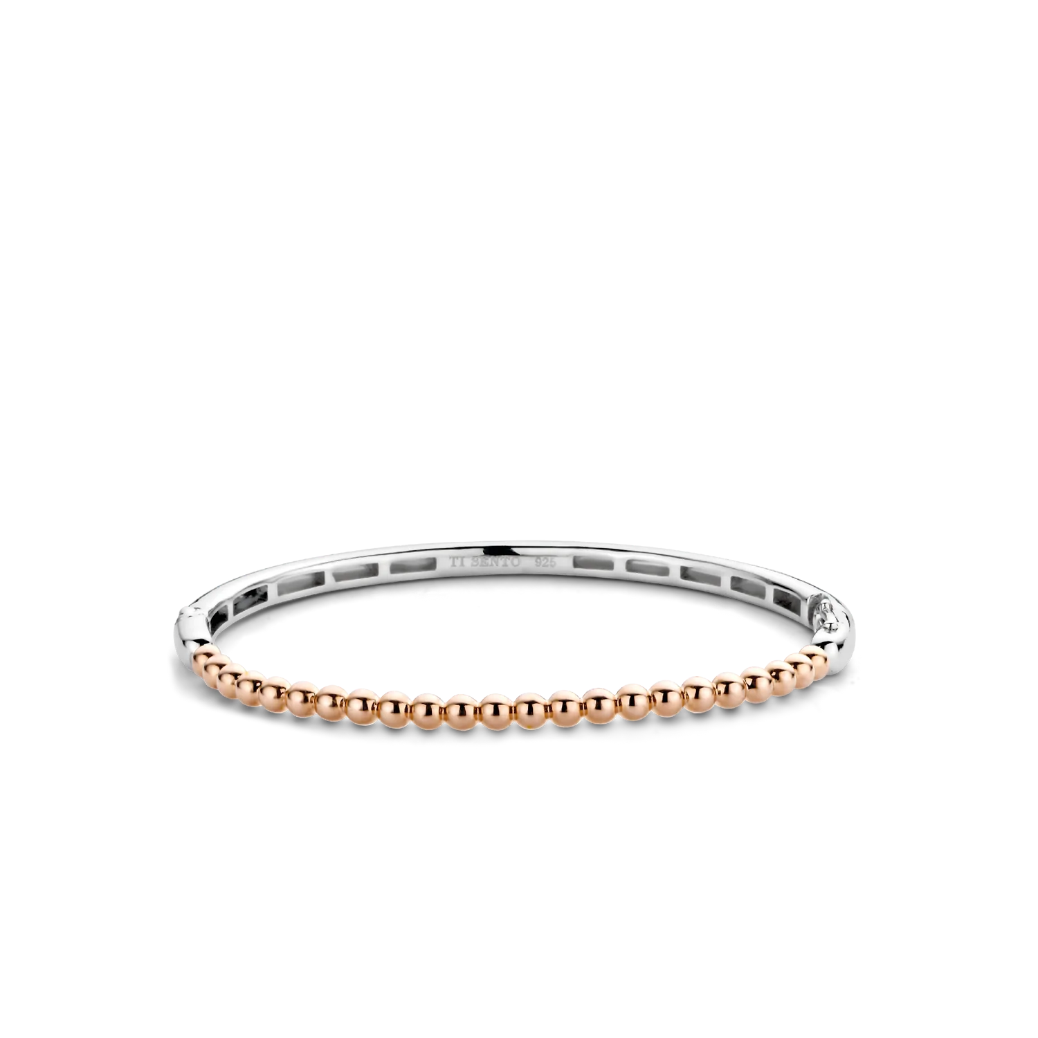 Bracelet rigide Ti Sento billes or rose - B1123 - Tisento