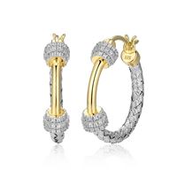 Boucles oreilles Charles Garnier 2 tons et cz - r2qok0000k - Charles Garnier