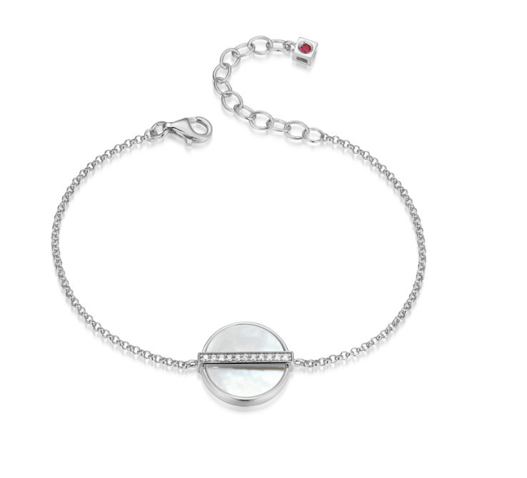 Collier Elle argent nacre et cz - r1larba94q - Elle Jewelry
