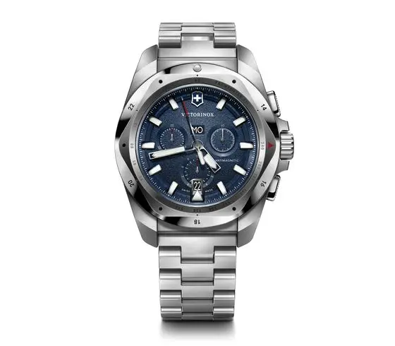 montre victorinox inox chrono bleu - 241985 - Victorinox/Swiss Army