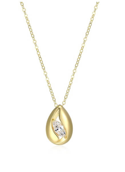 Collier Elle or et cz marquise - 30lc2f9748 - Elle Jewelry