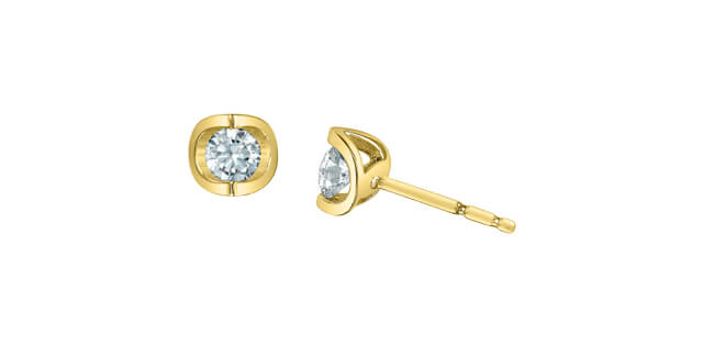 boucles d'oreilles dia. lab.0.40ct VS 10KT - e2038/40-10 - Corona Company