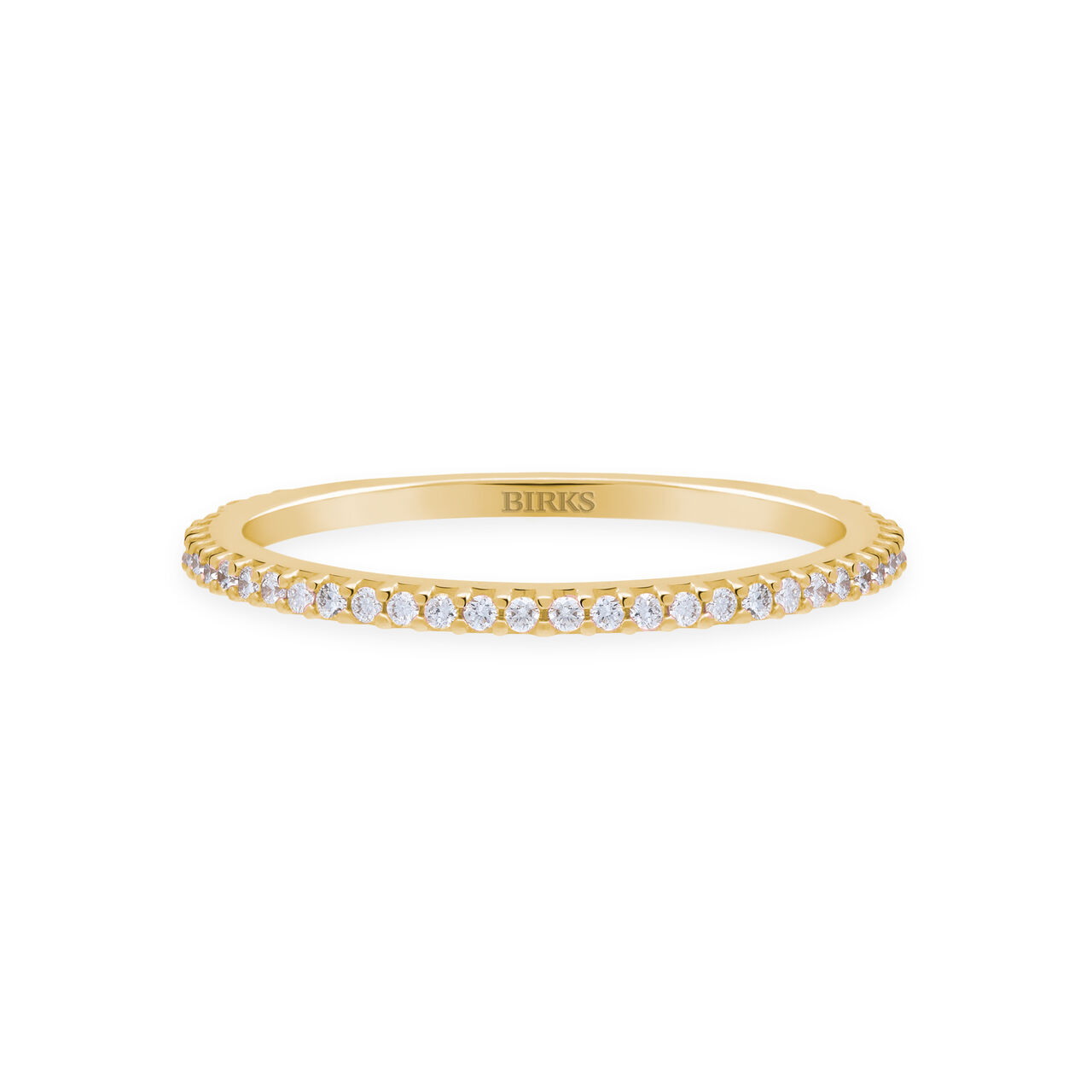 Birks Iconic MD Bague empilable en diamants Rosée du Matin, Or jaune - 450011682274 - Birks