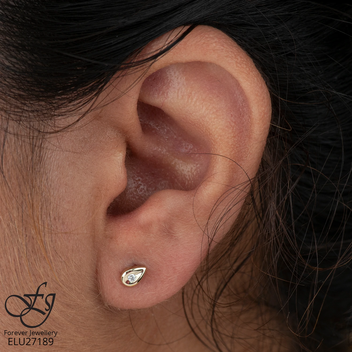 Boucles d’oreilles avec diamants - 20066 - Forever Jewellery