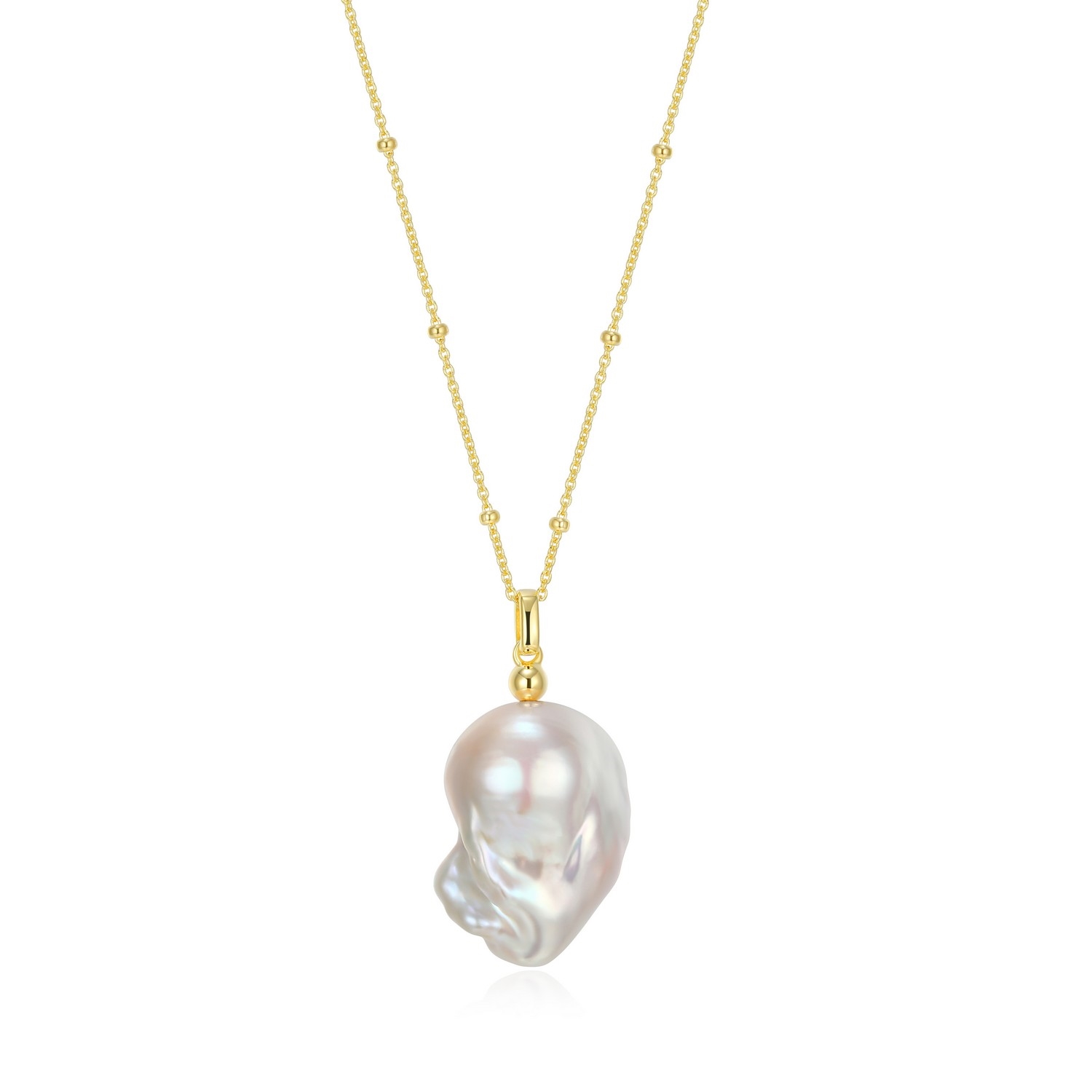 Collier ELLE « GENESIS » perle et placage d'or - 30LC06454Z - Elle Jewelry