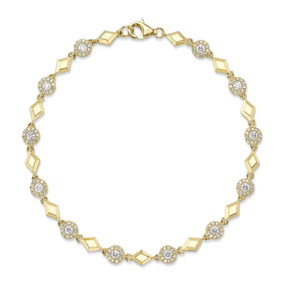 Bracelet Shy or 14kt avec 0.78cts de diamants - sc55027215 - 