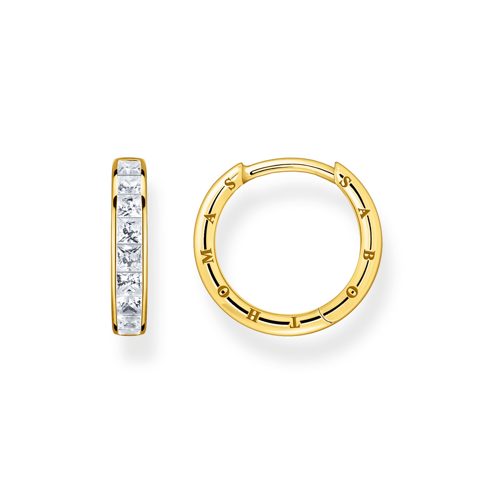 boucle d'oreille THOMAS SABO anneau or jaune - E3049 - Thomas Sabo