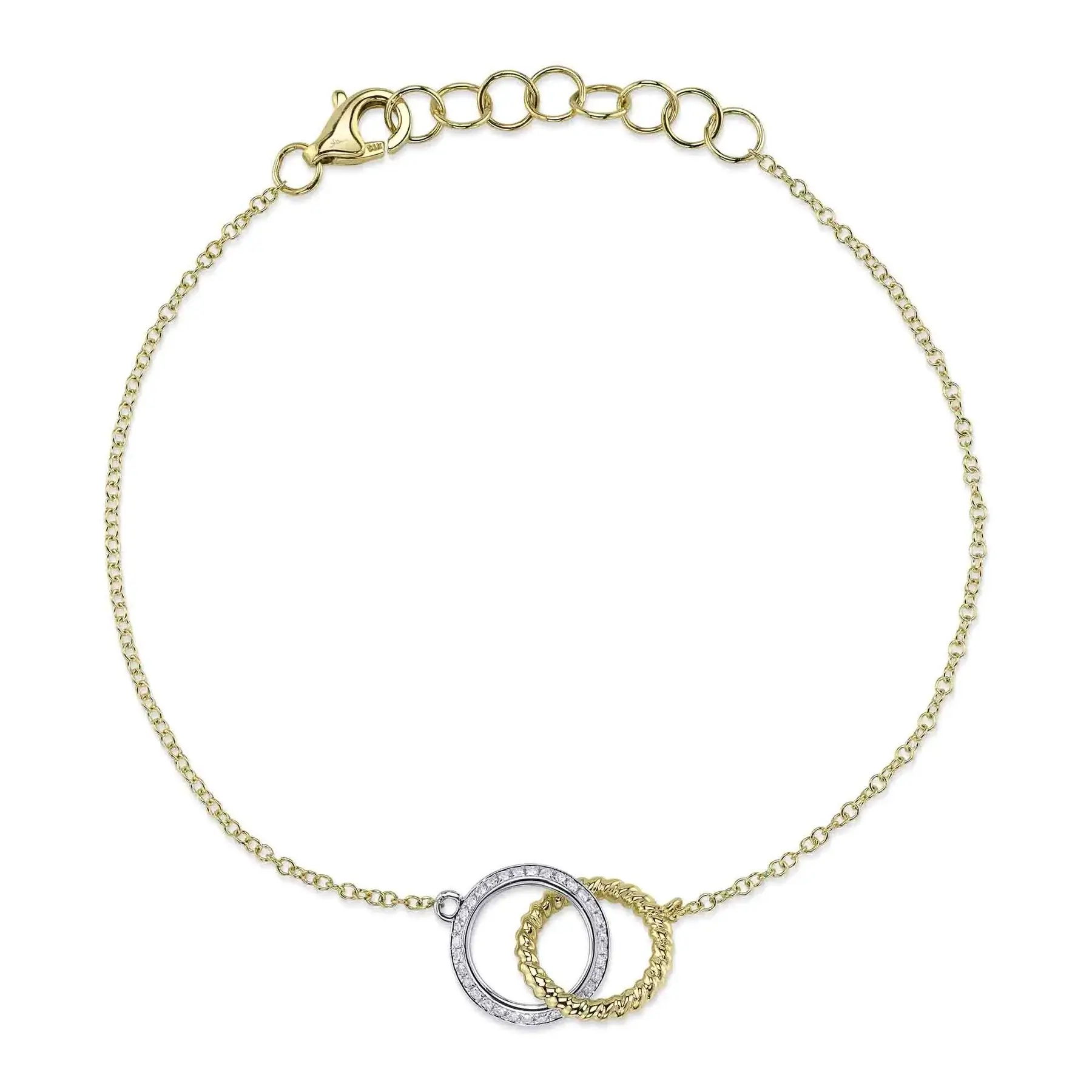 bracelet or 14kt et diamants - sc55027542 - 