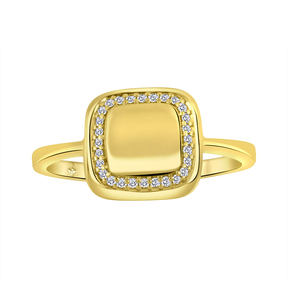 Bague or 10kt et dia. lab. - lxj049 - Beverly Hills Jewellers