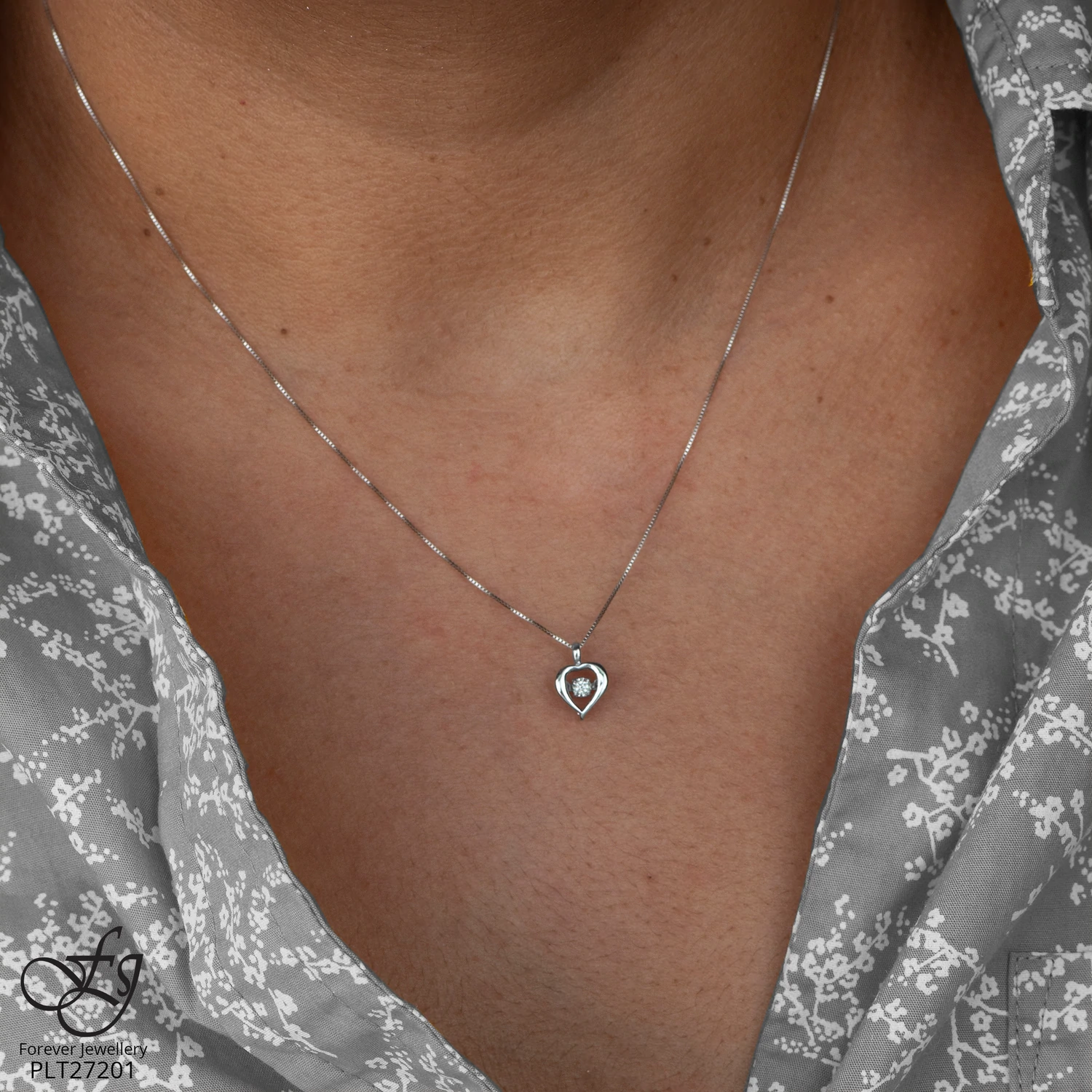 CHAINE et pendentif pulse avec diamant