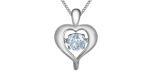 Chaine pendentif dia. lab. 0.25ct VS 10KT - p3197w/25c-10 - Corona Company