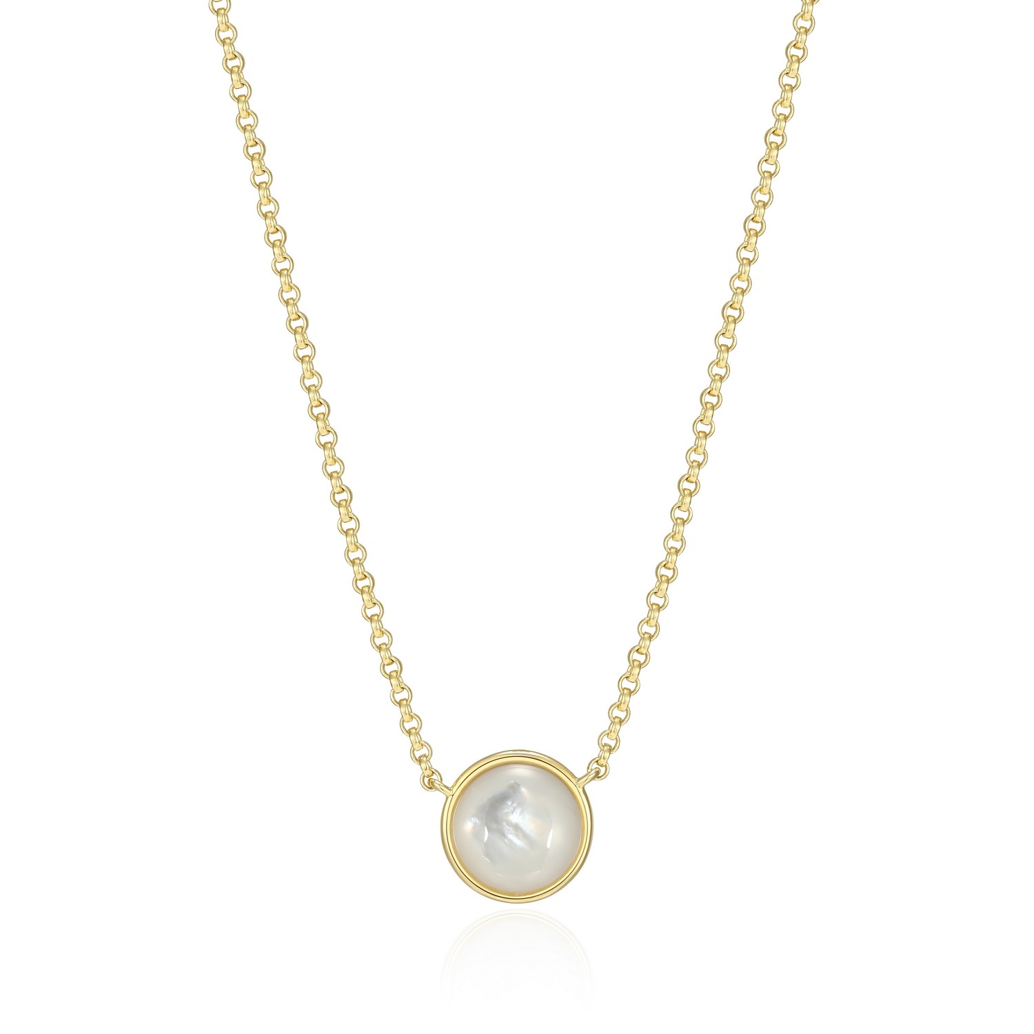 Collier ELLE « LUSTRE » nacre de perle et placage d'or - 30LC15A946 - Elle Jewelry