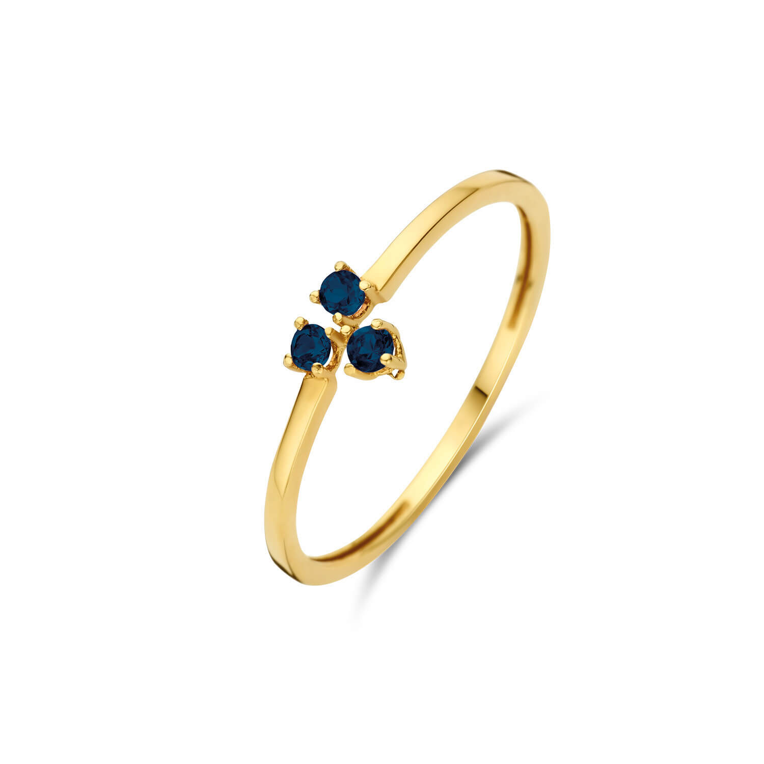 Bague Saphir Triangulaire - Or 14 carats - jkr23.364 - Jackie 14kt