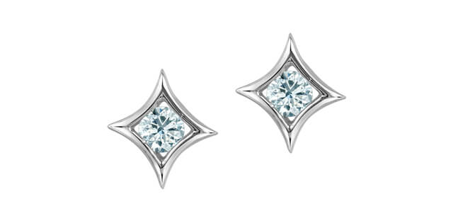 boucles d'oreilles dia. lab. 0.25ct VS 10KT - E2016w/50-10 - Corona Company