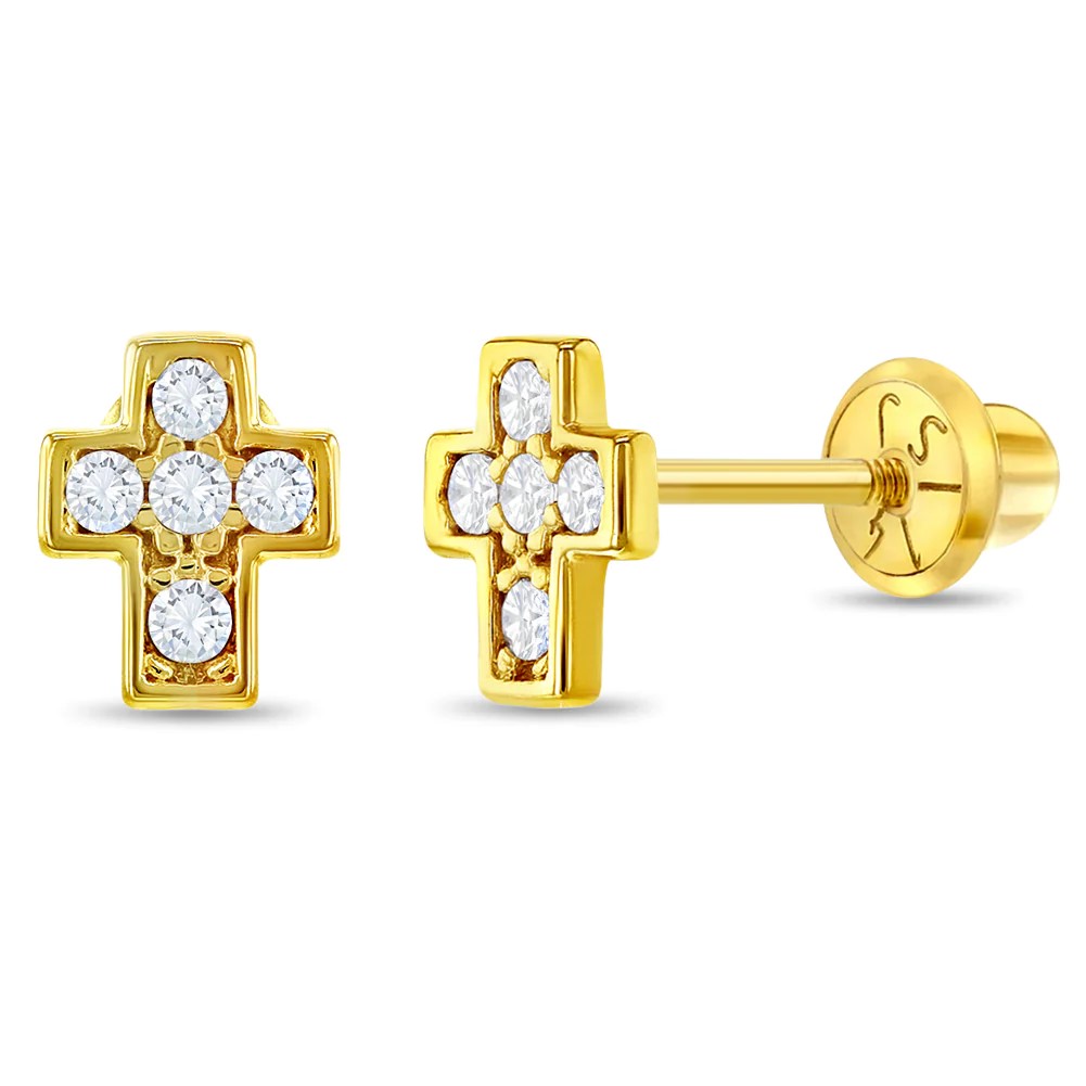 boucles d'oreilles or jaune - yg-03-r0008 - In Season