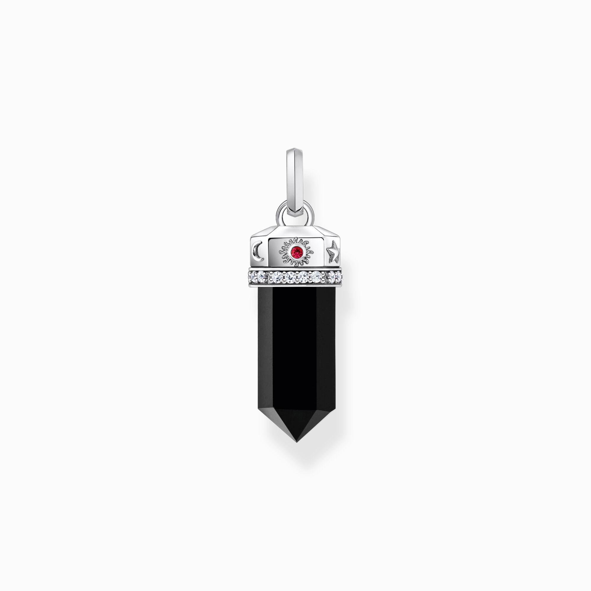 Pendentif thomas sabo pierre noire - pe955-641-11 - Thomas Sabo