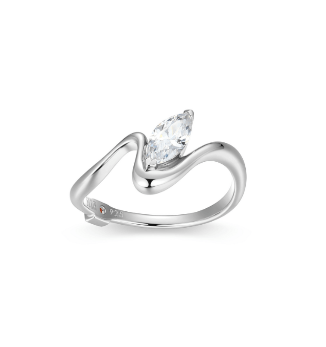 Bague Elle argent et cz marquise - r4lalg00ac - Elle Jewelry