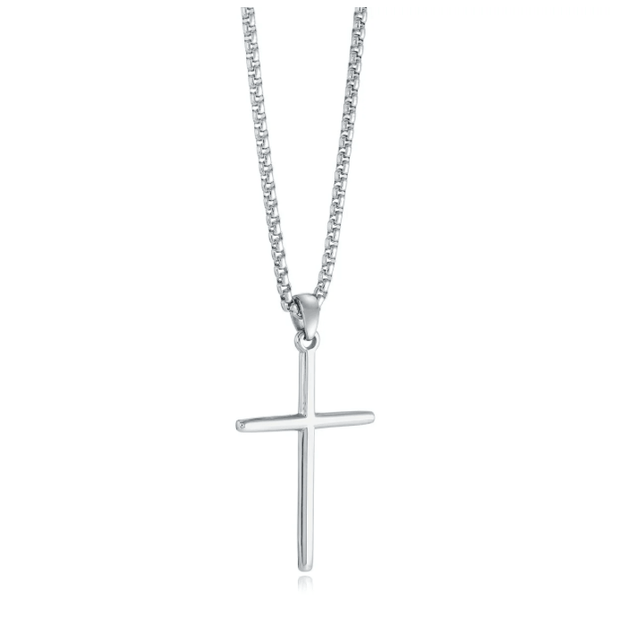 Chaine et pendentif croix stainless - sc316 - 