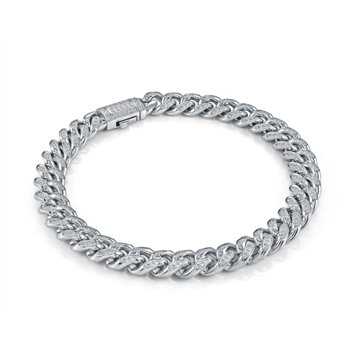 Bracelet stainless et zircons - 808223063877 - 