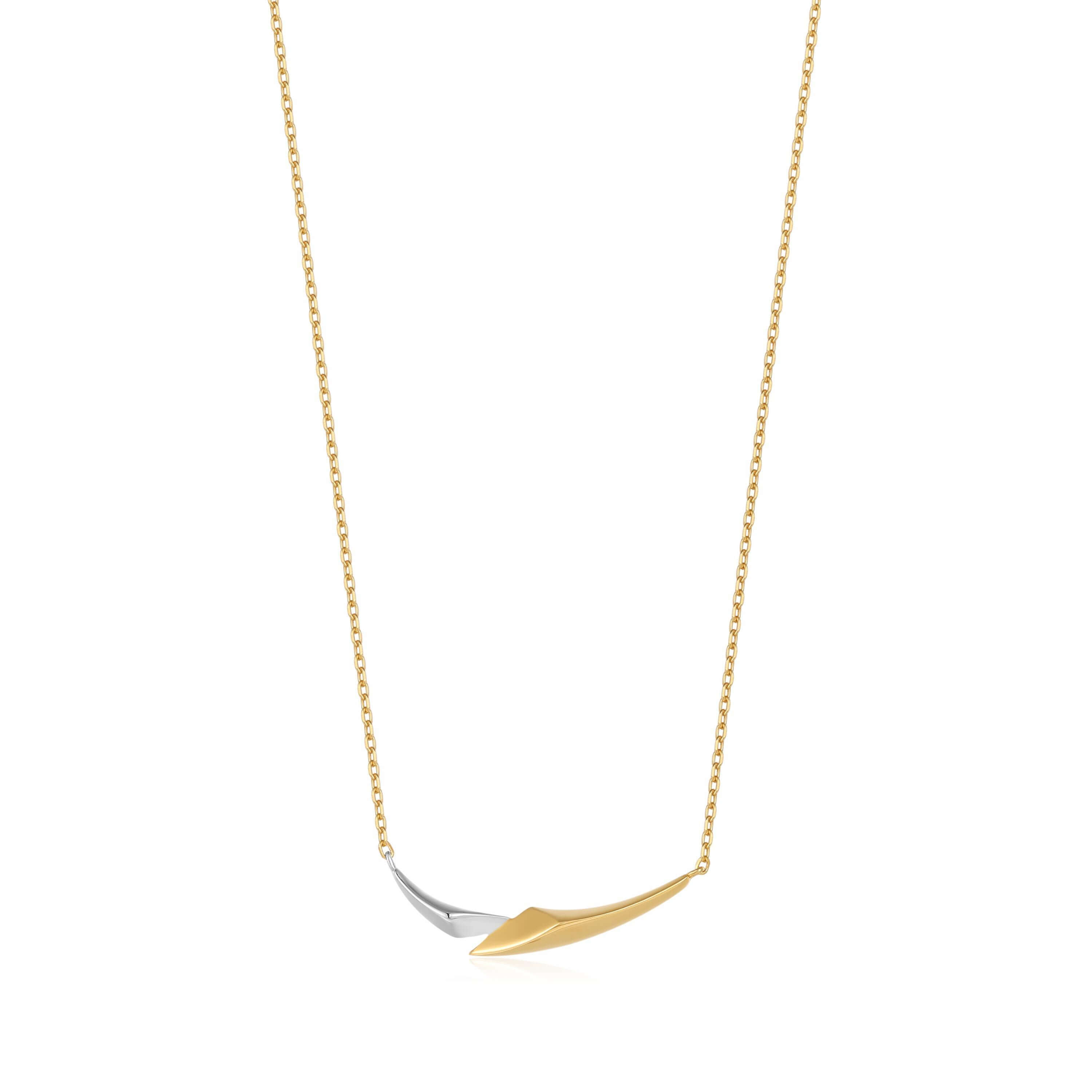 collier ania haie avec flèche or et argent 