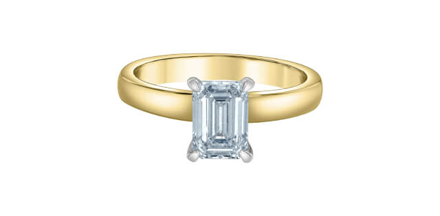 Solitaire or et diamants lab. - 31543yw/157 - Corona Company