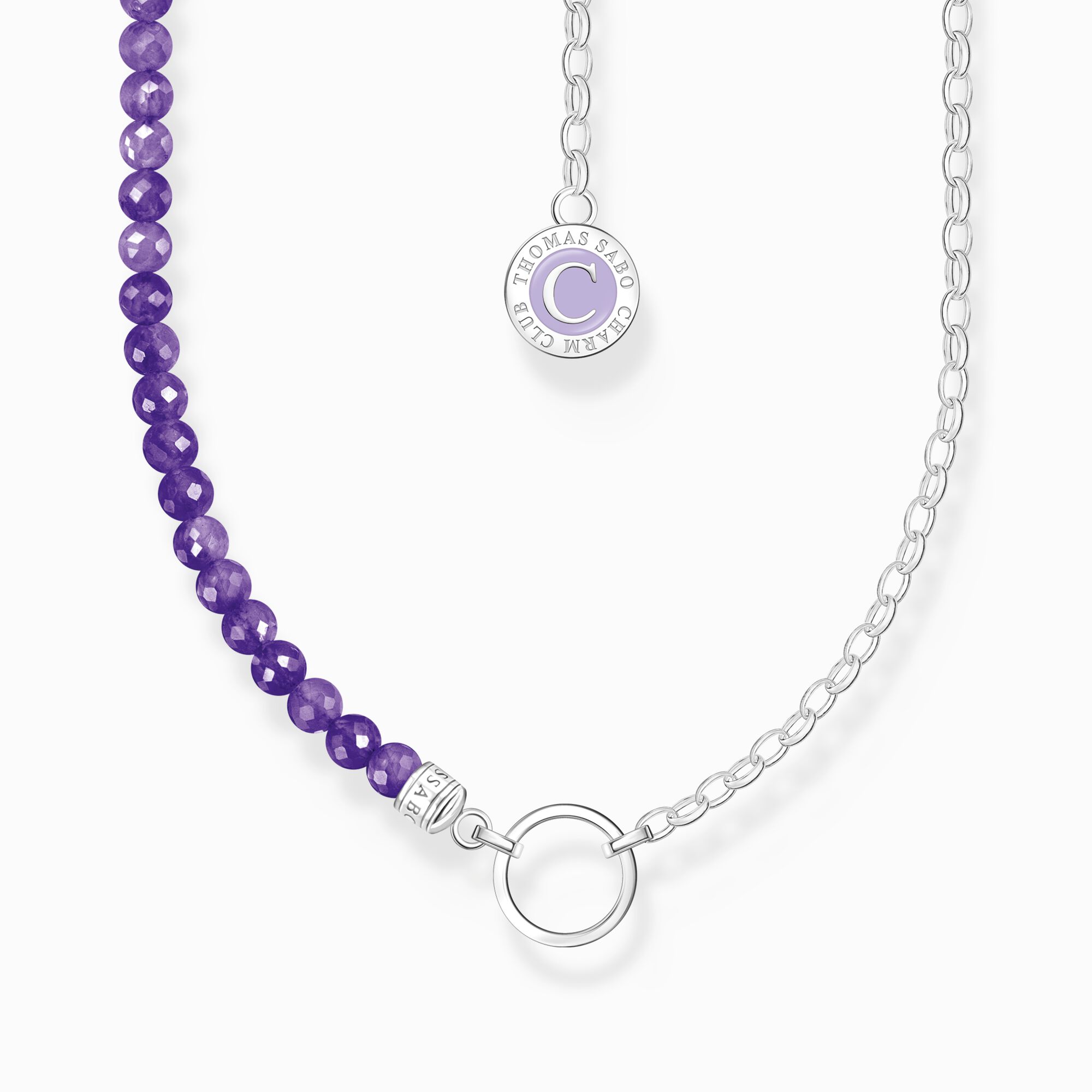 Collier thomas sabo Charm amethyst argent - ke2190-007-13-l45v - Thomas Sabo