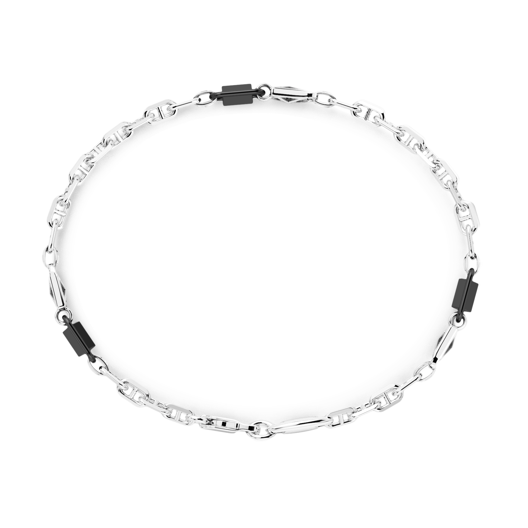 Bracelet argent Zancan - esb169-n - Zancan Gioielli