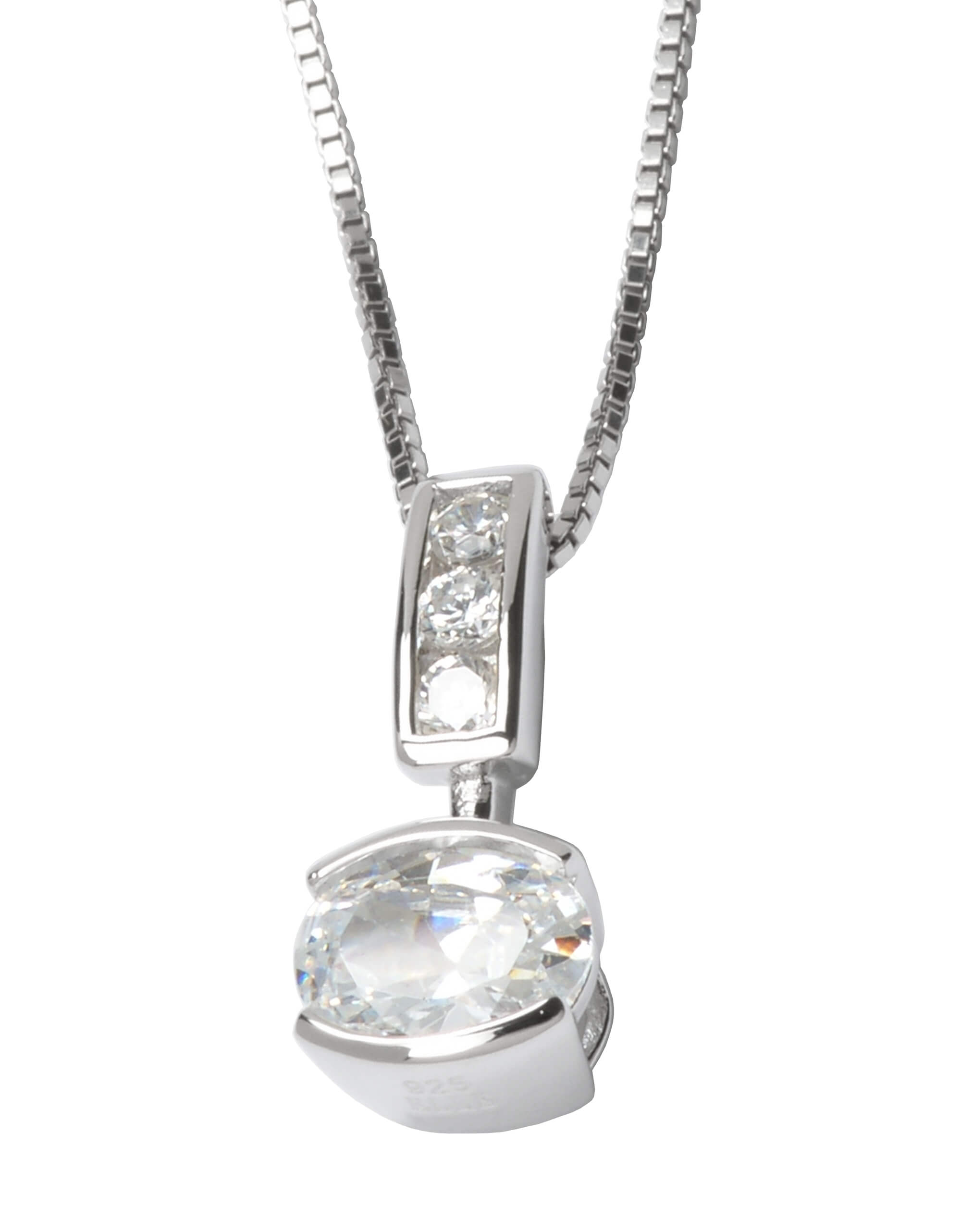 Chaine et pendentif argent ELLE - 63l0800003 - Elle Jewelry