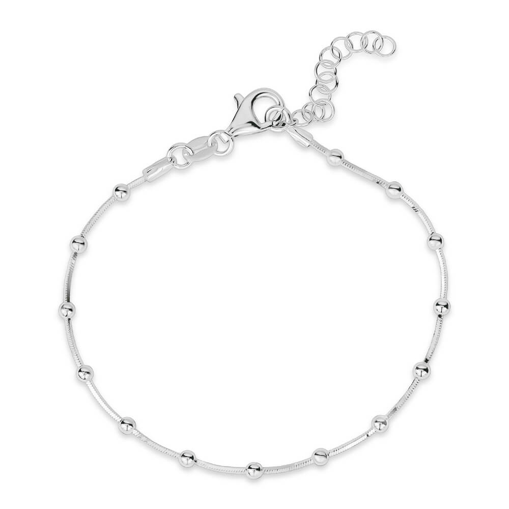 BRACELET DE PERLES EN ARGENT