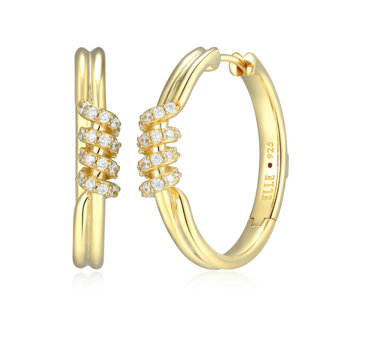 Boucles d'oreilles Elle or et cz - 32lcvm009n - Elle Jewelry