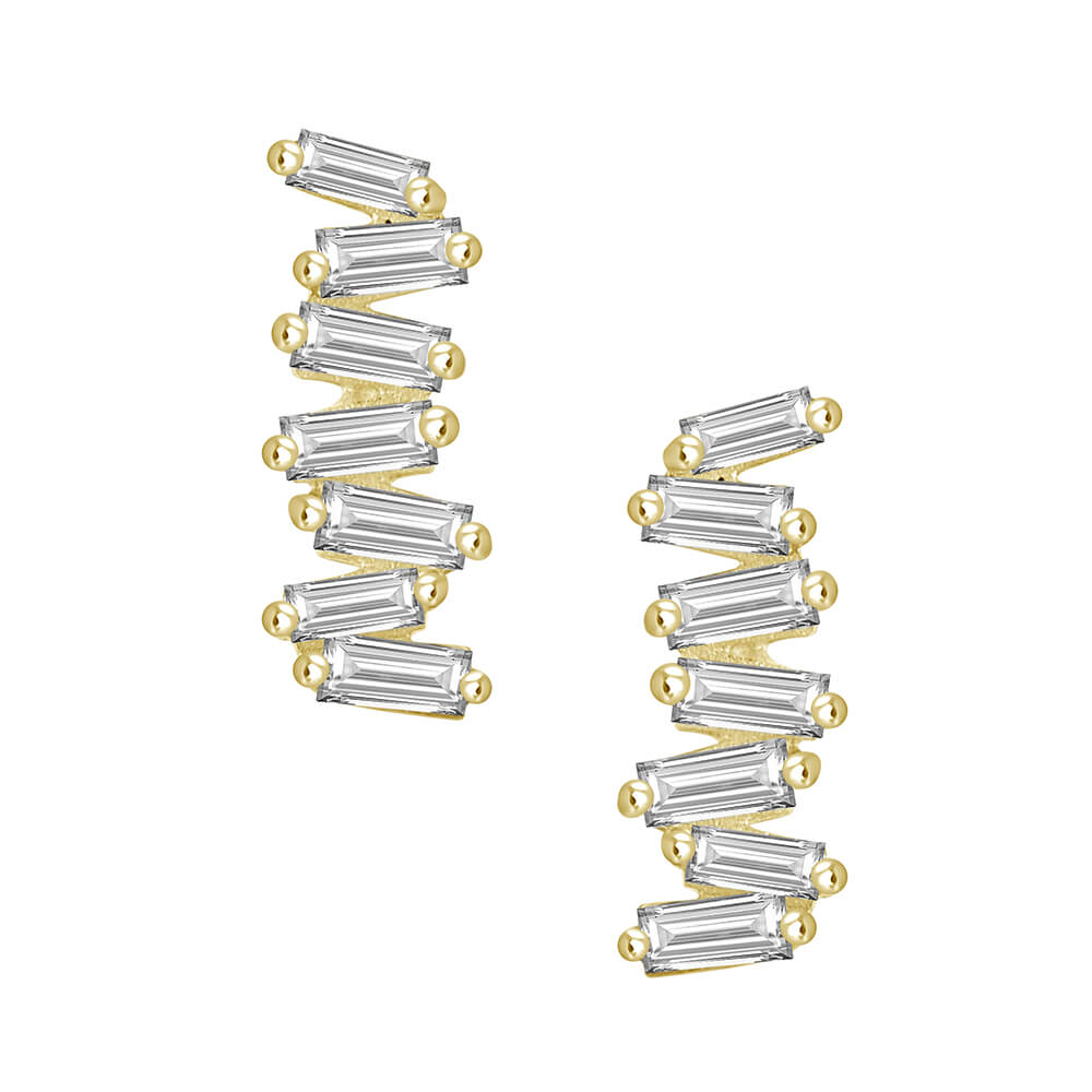 Boucles d'oreilles or 18kt avec 0.19cts de diamants - er00-001803 - UNISON 18KT