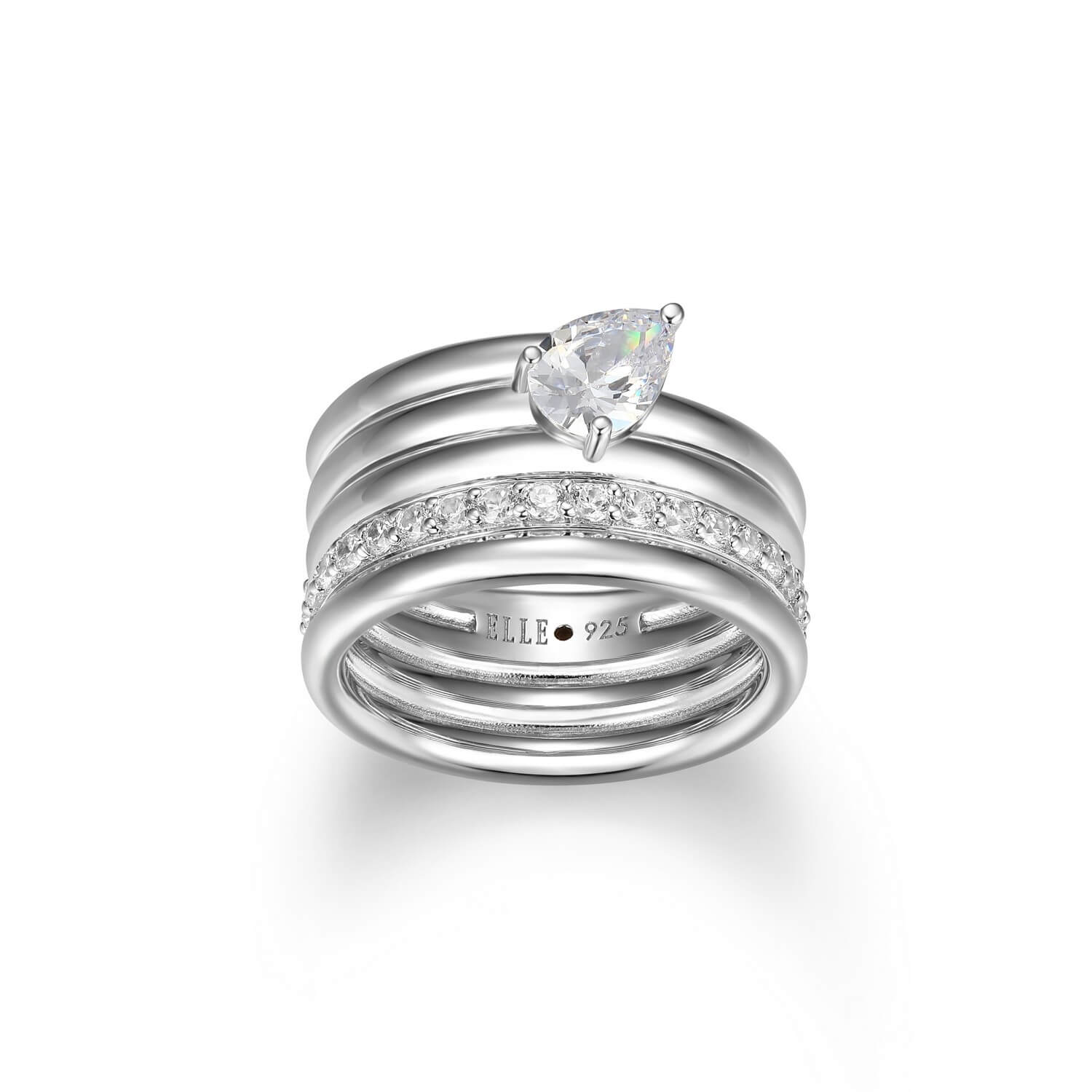 Jonc argent Elle - r4lajn00ag - Elle Jewelry