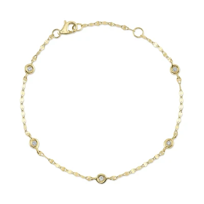 Bracelet or 14kt et diamant - SC55025787 - 