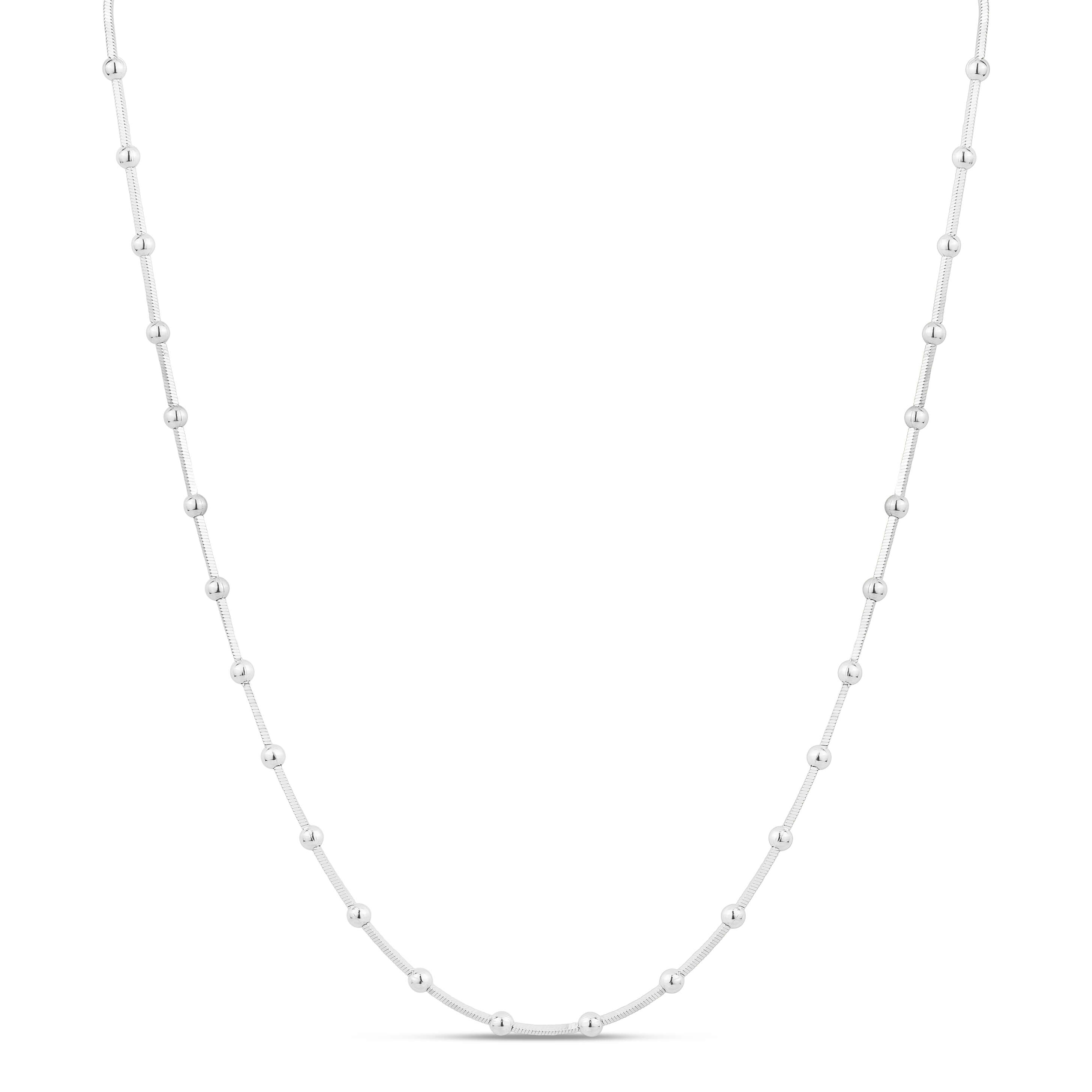 Collier à perles argent