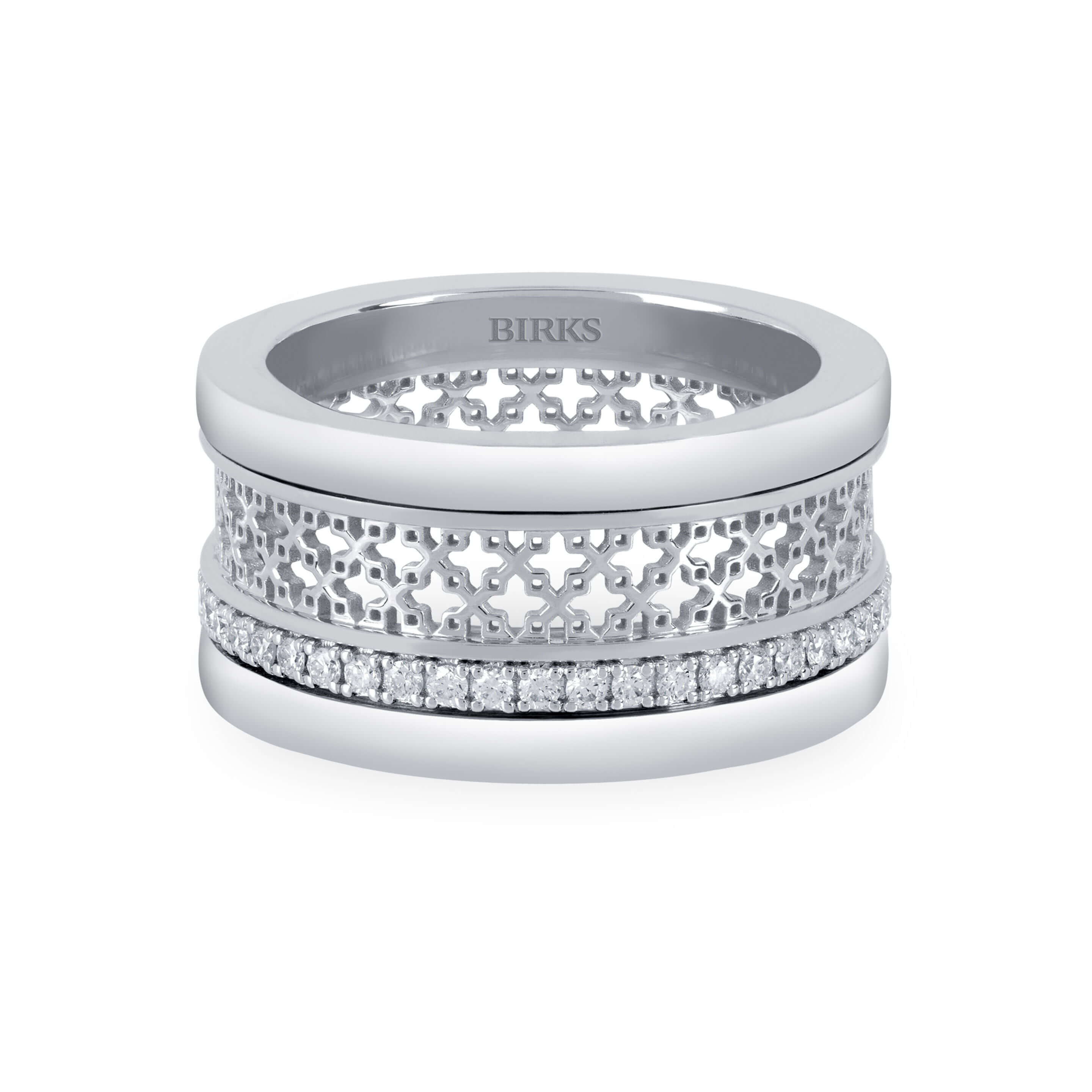 Birks Dare to Dream® Bague en or blanc et diamants - 450015429004 - Birks