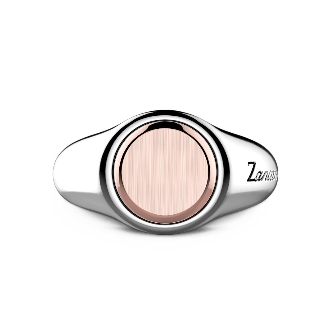 Bague signet Zancan argent - exa242r - Zancan Gioielli