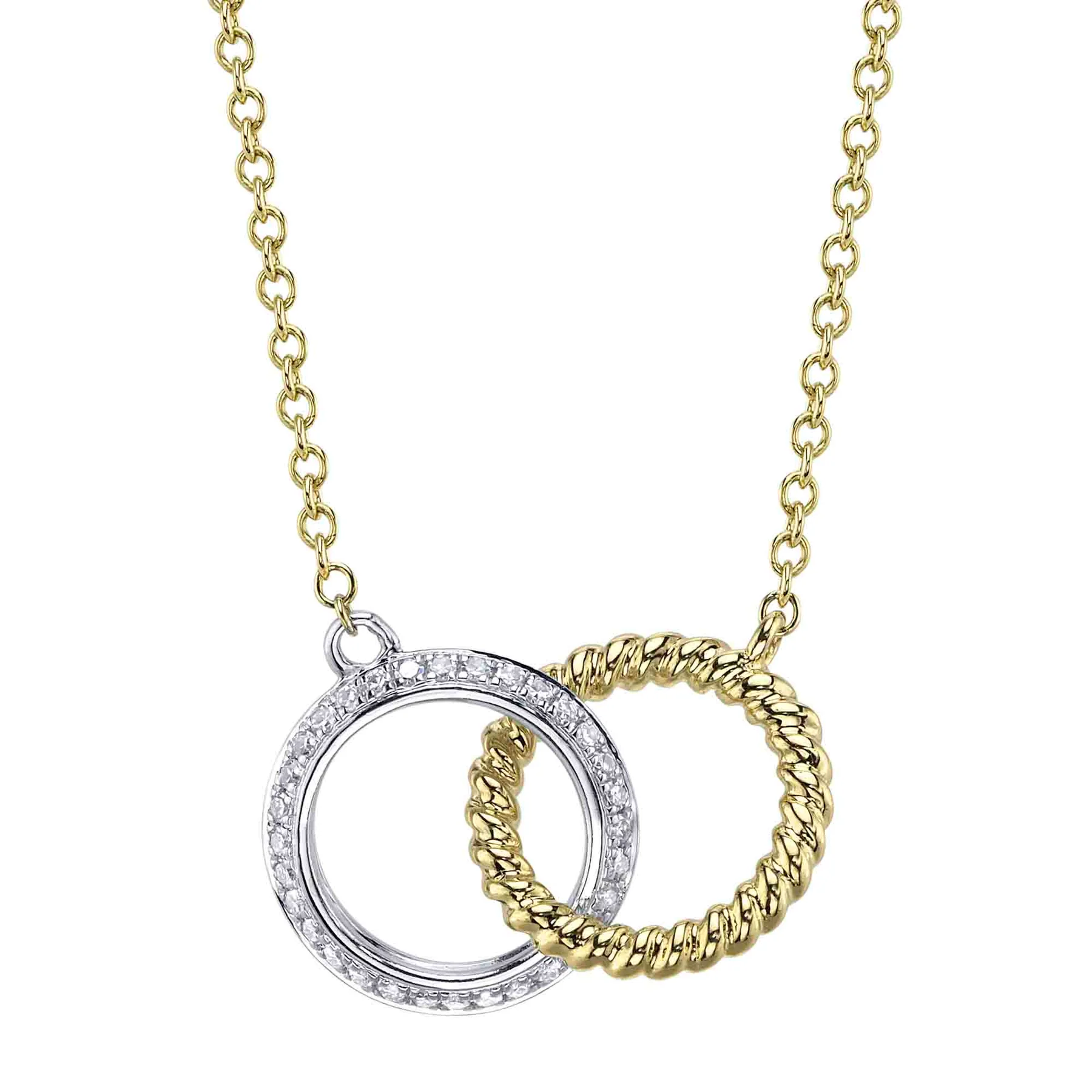 collier 14kt et diamants